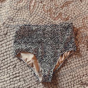 High waisted bathing suit bottoms